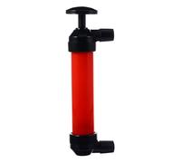 Manual Hand Oil Pump with Hose for Car Fluid Transfer, Plastic Red