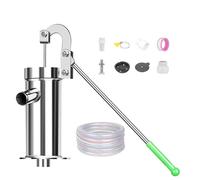 Manual Hand Pump for Groundwater Extraction, Portable Suction Pump for Wells Up to 8m, Complete Accessory Set