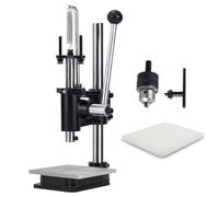 Manual Hand Punching Machine, Height Adjustable Leather Hole Press with Hex Screws, for Installing Rivets and Snap Buttons