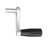 Manual Handheld Crank for Laundry Drying Hanger, Six-tooth Metal Clothes Hanger Hand Crank Handle, Silver Short Handle for Balcony Clothes Rack Replacement