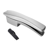 Manual Handheld Garlic Masher,Aluminum AlloyGarlic Chopper,Portable Ginger Squeezer,Multifunctional Ginger Slicer for Kitchen Gadgets(Silver)