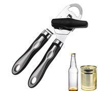 Manual Heavy Duty Can Opener 3-in-1 Stainless Steel Tin Opener Comfortable Grip Knob Openers for Opening Various Cans and Beer Bottles