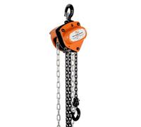 SuperHandy Manual Chain Block Hoist Come Along 1/2 TON 1100 LBS Cap 10FT Lift 2 Heavy Duty Hooks Commercial Grade Steel for Lifting Pulling Construction Building Garage Warehouse Automotive Machinery