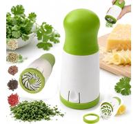 Manual Herb Grinder Spice Mill, Handheld Rotary Parsley Cutter with