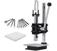 Manual Hole Punch Press for Leather, Height Adjustable Punching Tool with Various Molds, Time-Saving for DIY Crafts