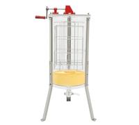 Manual Honey Extractor Separator, Stainless Steel Barrel Drum Beehives Honeycomb, 2-Frame Acrylic Manual Crank & Honey Gate Valve, Ideal for Beekeeping Hobbyists