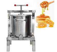 Manual Honey Press for Beekeeping, Stainless Steel Fruit Cider Press, Household Agricultural Tool for Extracting Wax and Juice