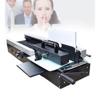 Manual Hot Melt Glue Paper Binder, Wireless Book Binding Machine with Milling Spine Rougher for Paper Books Albums Notebooks