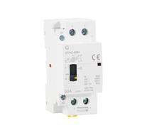 Manual Household Modular 2P 40A 63A 2NO or 2NC DIN Rail AC Contactor AC220V 230V Manual Control(2P 63A 2NC 220V)