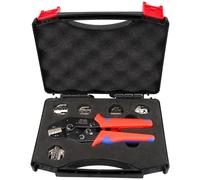 Manual Hydraulic Crimper, Crimping Pliers Set Wire Plier Box Jaws Kit for Tube Insulation Terminals Electrical Multi-Functional Clamp Tools(SN58B Set with Box)