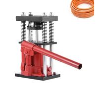 Manual Hydraulic Hose Crimper, 6 Ton High Pressure Hose Pressing Tool for 12-20mm Hoses, 6 Teeth Benchtop Hose Clamp for Easy Crimping and Pressing