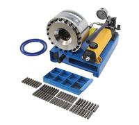 Manual Hydraulic Hose Crimper Machine with 8 Die Mold, Hydraulic Pipe Crimping Tool for Gas Pipes Water Pipes Wire Connections, Air Conditioning and Automobile Power Steering Pipe