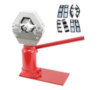 Manual Hydraulic Hose Crimper with 4 Dies - Portable Bottle Jack Crimping Tool for Agricultural Spraying Sprayer Lock Clamping 6.5-20mm Tube Press Machine