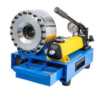 Manual Hydraulic Hose Crimper with 7 Die Sets for Secure Tube Connections, Ideal for Industrial and Automotive Applications