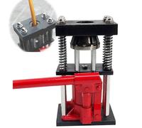 Manual Hydraulic Hose Crimping Tool,10-32mm Crimp Range Hydraulic Pipe Crimper for High-Pressure Oil Pipe Steel Pipe Rubber Hose,with Adjustable Pressure(6 Teeth,S)
