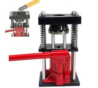 Manual Hydraulic Hose Crimping Tool,10-32mm Crimp Range with 10 Sets of Dies,High-Pressure 5T Hydraulic Pipe Crimper for Hydraulic Oil Pipe AC Pipe Agricultural Sprinkler Pipe(6 Teeth,M)