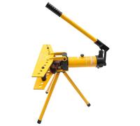 Manual Hydraulic Pipe Bender Set Tube Bending Machine,with 6 Dies,10 Tons,Bending Range: 1/4-1",Outer Diameter: 13-34mm,Pipe up to 90°