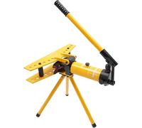 Manual Hydraulic Pipe Bender with Stand for Metal, Brake, or Rebar Bending, Professional Heavy Duty Tool