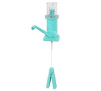 Manual I-Cord Knitting Mill with Hand Crank & Clip Weights - ABS & Steel Cord Maker for Knitting, Straps, Handles, Crochet & Craft Projects
