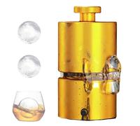 Manual Ice Ball Maker - Diamond Ice Cube Mould for Whiskey and Cocktails, Heavy Duty Home Bar Tool, No Electricity Required, Perfect for Parties and Entertaining