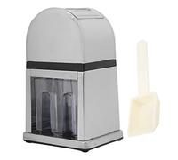 Manual Ice Crusher, Hand Crank Shaved Ice Machine with Transparent Cover, Durable Tin Alloy Shell and, Snow Cone Maker for Home Bar Restaurant Cafe