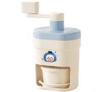 Manual Ice Crusher Hand Crank Shaver Machine Plastic(Blue)