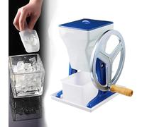 Manual Ice Crusher Machine for Snow Cones & Shaved Ice, Heavy Duty Stainless Steel Blade, Fine Ice Chips Maker for Home & Commercial Use