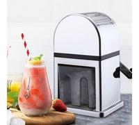 Manual Ice Crusher Machine, Portable Hand Crank Ice Shaver, Compact Design