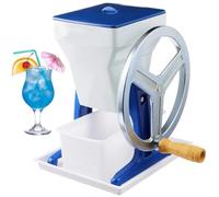 Manual Ice Crusher Machine, Portable Shaker, Snow Cone Maker with Stainless Steel Blade, Ice Shaver for Home, Restaurant, Parties, Bar