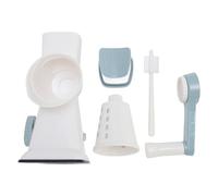 Manual Ice Crusher Portable Hand Crank Shaved Ice Machine for Home Kitchen Outdoor Commercial Use Stainless Steel