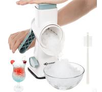 Manual Ice Crusher Smoothie Maker Hand Crank Ice Maker Machine Quick Labor-Saving Handle, Safe ICES Shaver for for Home Bar Making Iced Cream, Slush,Iced Drinks