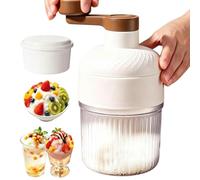 Manual Ice Shaver Hand Crank,Portable Snow Cone Maker Machine