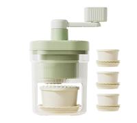 Manual Ice Shaver Machine, Portable Snow Cone Maker, Countertop Shaved Ice Maker with Cups, for Making Cream, Slush, Iced Drinks