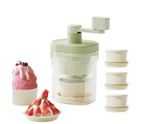 Manual Ice Shaver - Portable Hand-Cranked Slushies Snowcone Maker | Shaved Ice Maker Machine,for Home Kitchen Dessert Party Bar Cocktail Kids Treat Beginners