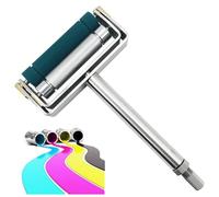 Manual Ink Proofer - Anilox Roll Ink Printing Film Applicator with Rubber Roller, 70mm Print Width, 60/300 Lines Color Wheel Ink Printing