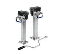 Manual Jack Stabilizer Legs for RV, Caravan, Motorhome, 2PCS Drop Down Prop Stands, 400-700mm Height, Ideal Trailer Parking Accessories