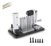 Manual Jewellery Jump Ring Maker Kit, Jewelry Making Tool with 20 Mandrels, Hand-cranked Wire Drawing Machine, Stainless Steel Wire Bending Tools Pliers for Bracelet Earring Metalworking