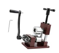 Manual Jewelry Forming Machine, Rose Red Steel Shaft Model | Bender with Roller Press Table Setup for Maker Reshaping Work Daily Routine