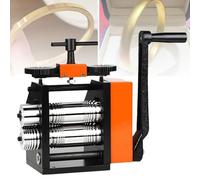 Manual Jewelry Rolling Mill, Adjustable Thickness for DIY Metal Sheet and Wire Forming in Gold, Silver, and Copper Crafting
