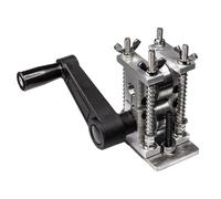 Manual Jewelry Rolling Mill, Adjustable Thickness Hand Crank Press for Inlay and Metal Forming