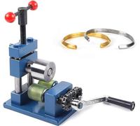 Manual Jewelry Rolling Mill Machine for DIY Crafting and Jewelry Making, Heavy-Duty Steel Construction, Ideal for Metal Forming and Thickness Adjustment