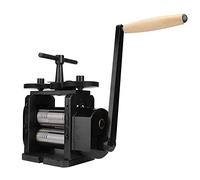 Manual Jewelry Rolling Mill with Adjustable Gear and Multiple Rollers for Craft Processing