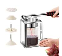 Manual Juice Extractor 30x24.8x13cm Dual-Action Pressing Mechanism Stainless Steel Universal Press Accommodates Oranges To Apples For Home Kitchens Small Businesses