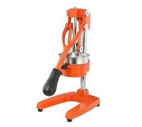 Manual Juicer Cast Iron Citrus Juicer | Extra-Large Commercial Grade Manual Hand Press | Heavy Duty Countertop Squeezer(Orange)
