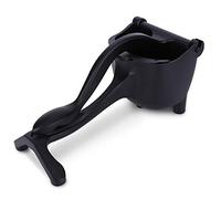 Manual Juicer Fruit Squeezer Lemon Press Heavy Duty Aluminum Alloy Citrus Juicer for Kitchen Home Use Black Gold 22 x 11.9 x 10.8 cm (Black)