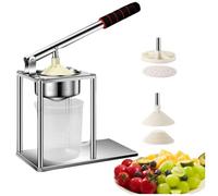 Manual Juicer, Hand Press Stainless Steel Juice Extractor, Heavy Duty Hand Juicer Squeezer for Oranges, Grapes, Lemons, Berries, Commercial-Grade Fruit & Wine Press