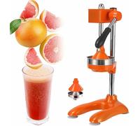 Manual Juicer, Stainless Steel Citrus Squeezer, Easy Clean Juicer for Oranges, Lemons, Limes, Fruit Press