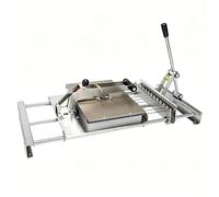 Manual Kebab Maker Machine, Heavy Duty Stainless Steel Press for 8/12 Skewers, Ideal for BBQ, Bamboo/Metal Skewers, Perfect Meat Making Tool