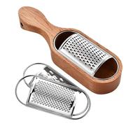 Manual Kitchen Grater: Ergonomic Metal Grating Device, Versatile Manual Action Tool, Fine Texture Attachment for Cheese, Vegetable Butter, Chocolate, Easy Preparation, L