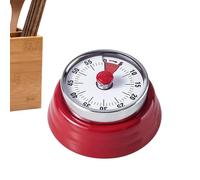 Manual Kitchen Timer - 60 Minute Countdown, Visual Clock Display | Loud 75dB Alarm for Home Office Classroom Study Baking Cooking Exam Work Focus Management Tool Productivity Aid Daily